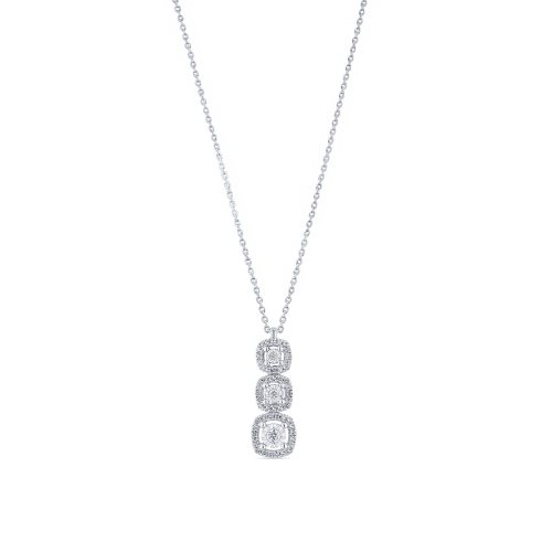 Collana Bliss Donna in Oro bianco 0.15 Ct 20111537 - 20111537